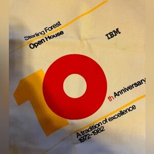 1983 vintage IBM bag (tote) with plastic divider inside. Like new! B